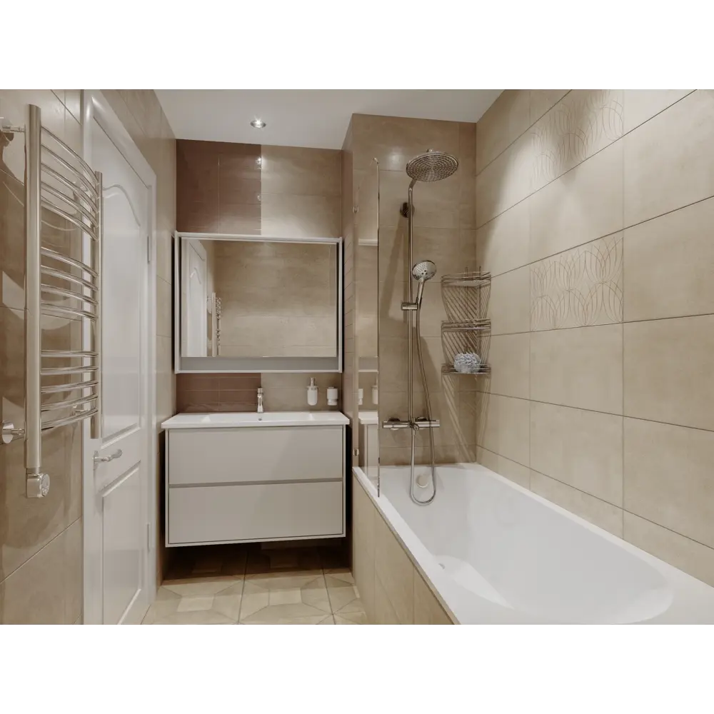 Плитка настенная Loft Latte 30х60 см 1.62 м² цвет светло-бежевый BELANI STLM-2058768 - Вид №7