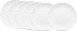 10665330 Noritake Набор тарелок десертных Noritake Шер Бланк 17см, фарфор, 6шт Фарфор