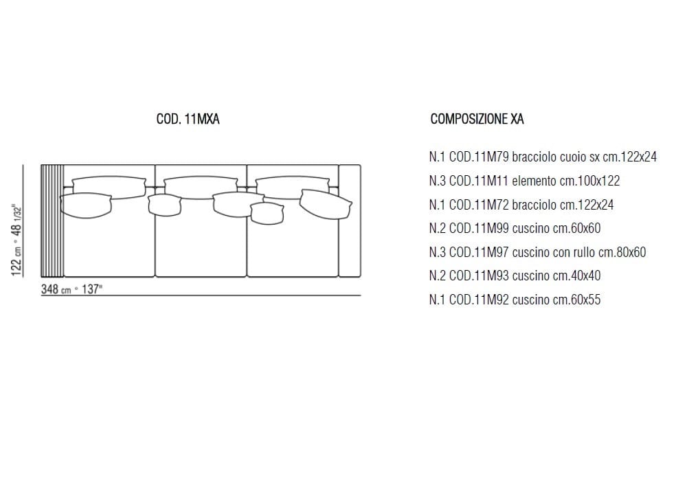 3-местный модульный диван Flexform Groundpiece ARCH-00070817 - Вид №10