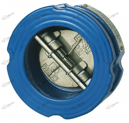 CIMBERIO CIM 3290 Чугунный межфланцевый пружинный двухстворчатый обратный клапан Pn16 