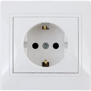 Розетка встраиваемая TDM ELECTRIC Таймыр с заземлением 85591101