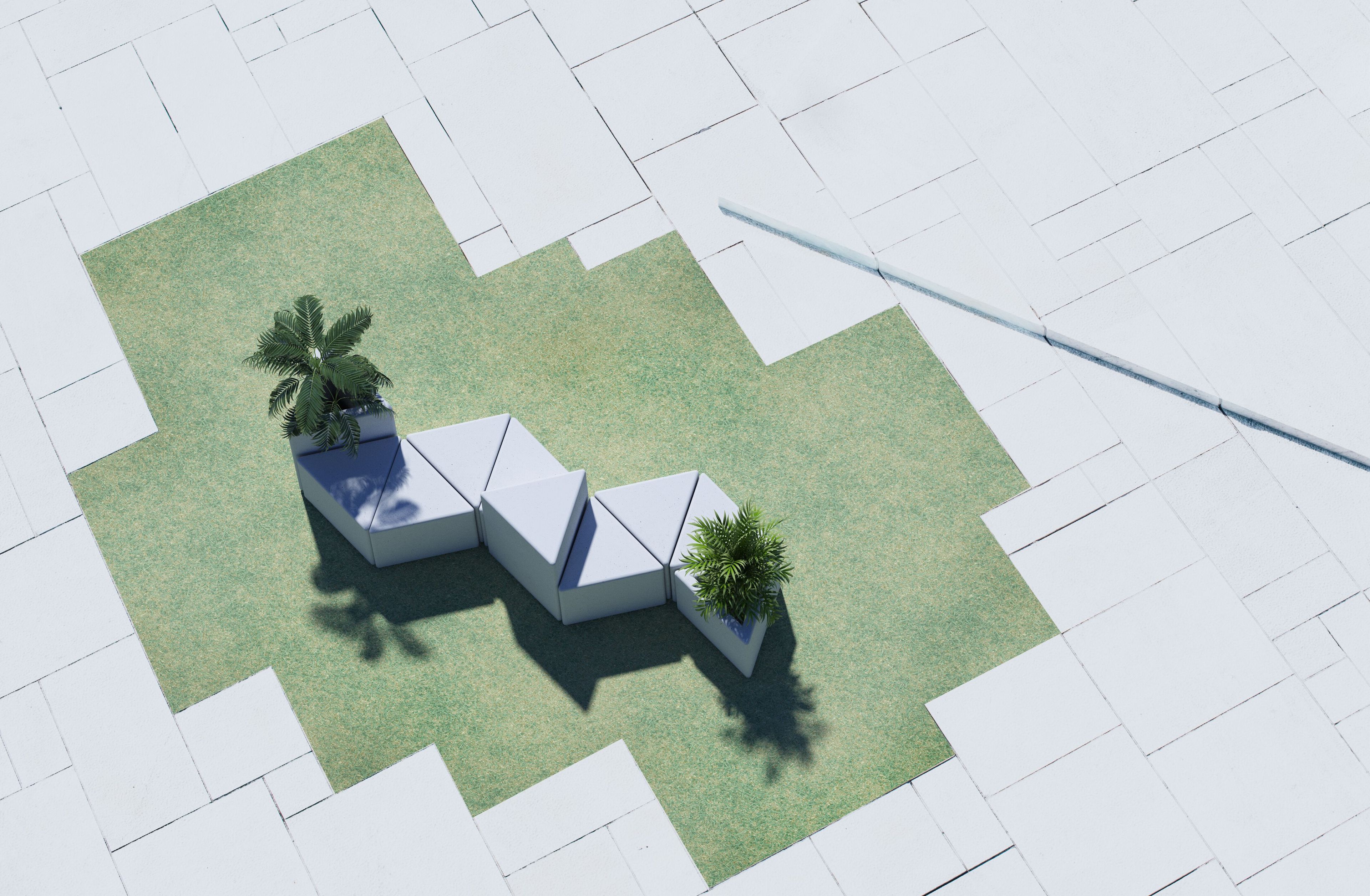 Стол для общественных мест из армированного волокном бетона SIT Vida ARCH-00049652 - Вид №1