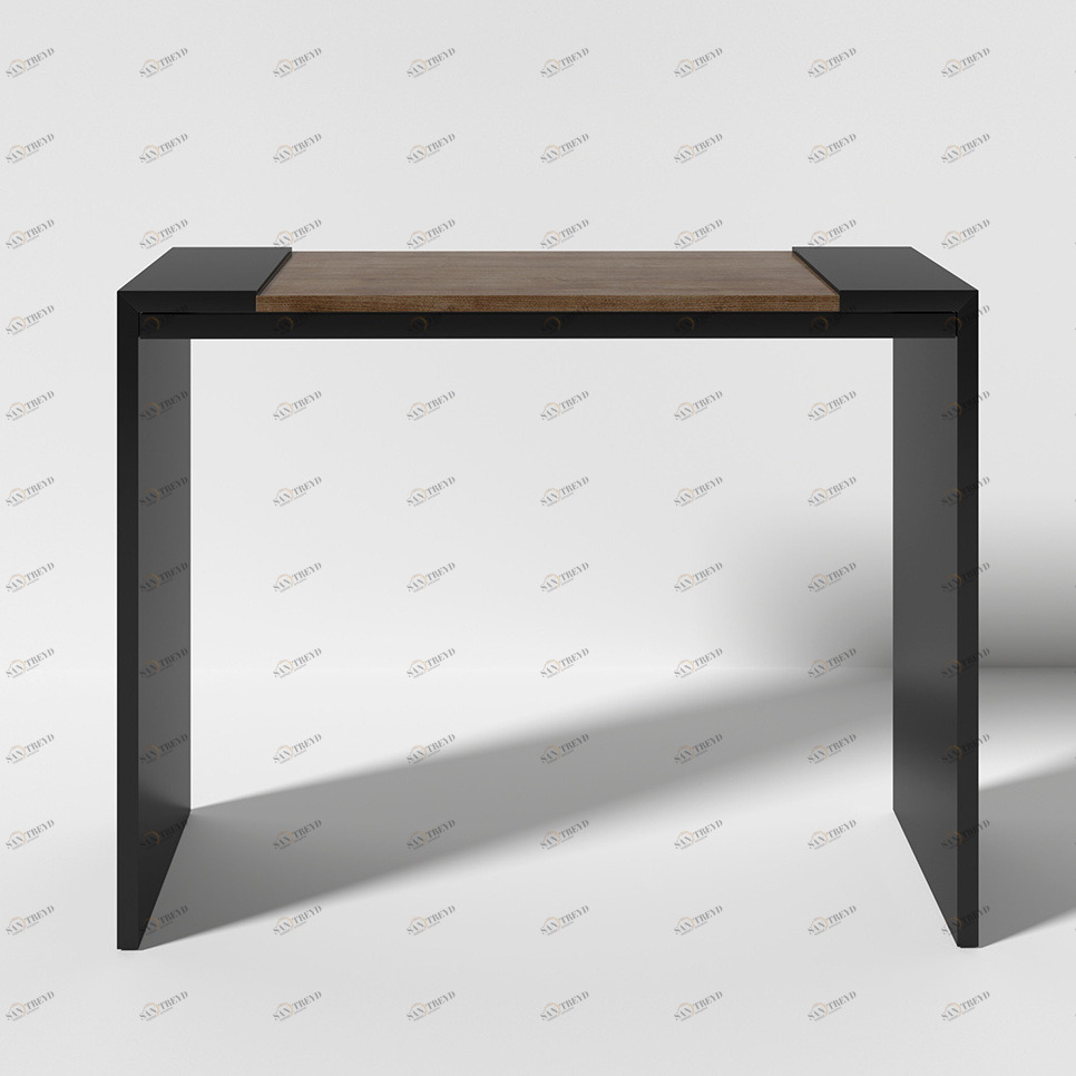 Консоль с дубовой столешницей 100х70 см черная Mos BRAGIN DESIGN  00-3879371 Черный 