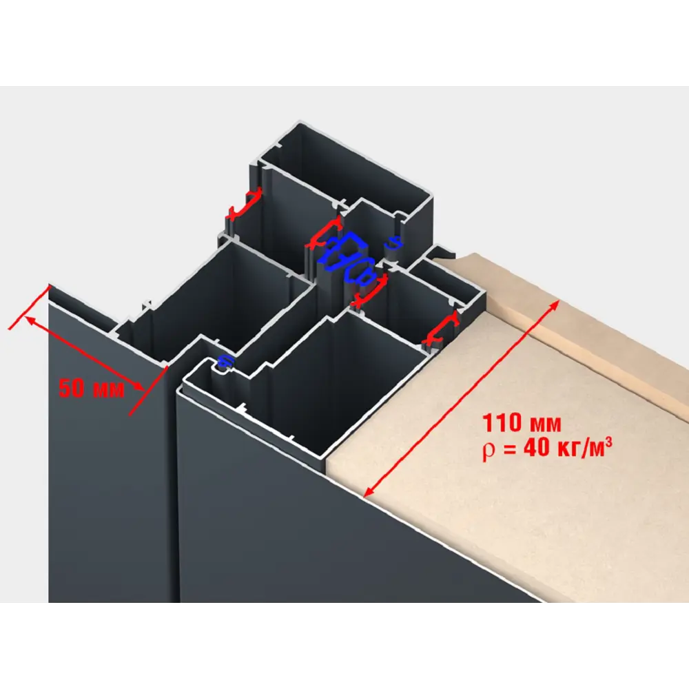 Дверь входная металлическая Термо 88x205 см правая дуб белый DOORHAN STLM-2127653 - Вид №3