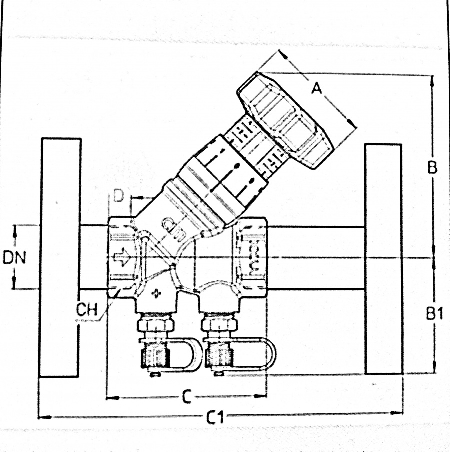 CIMBERIO CIM 787F Клапан балансировочный ручной CIM 787F  - Вид №1