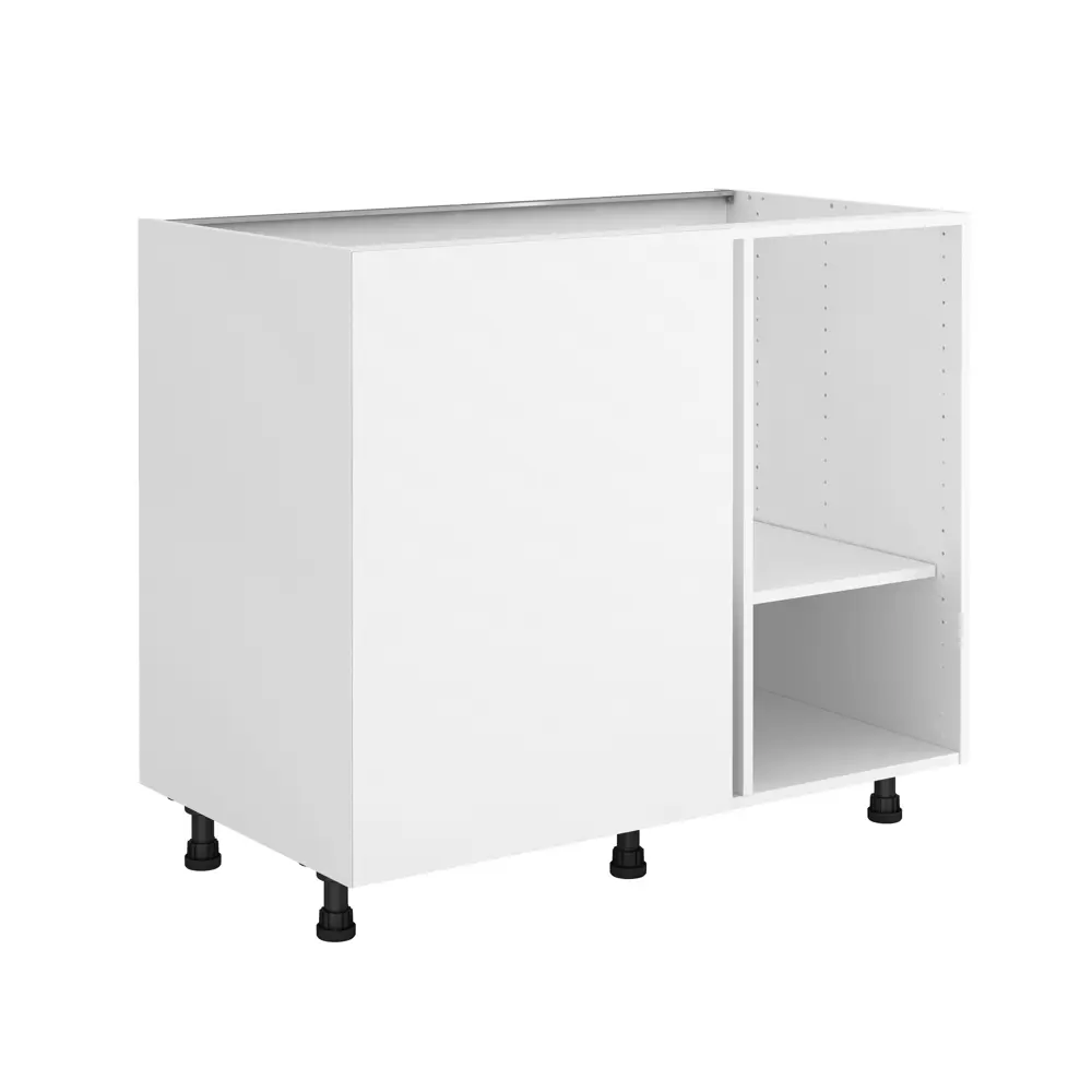 Напольный кухонный шкаф Konsensa 100 см белый с полкой 89410801 STLM-1568250 - Вид №3