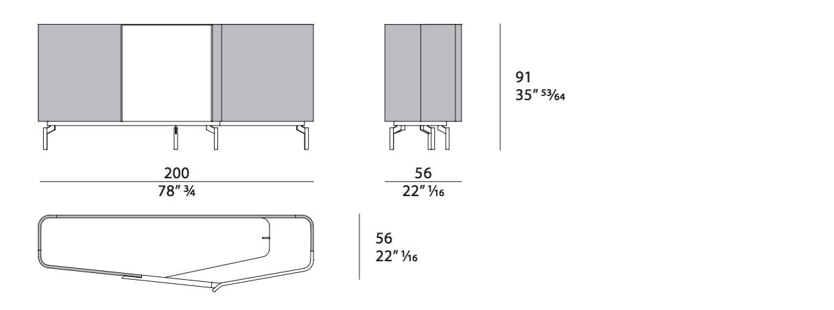 Шкаф с кожаной створкой Turri ARCH-00002856 - Вид №3