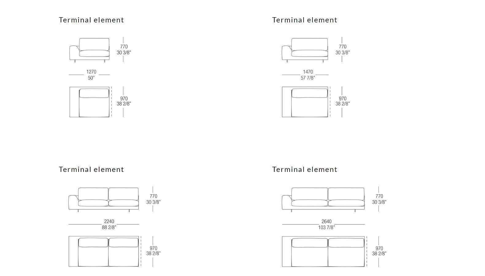 Угловой диван из ткани MisuraEmme ARGO ARCH-00053272 - Вид №15