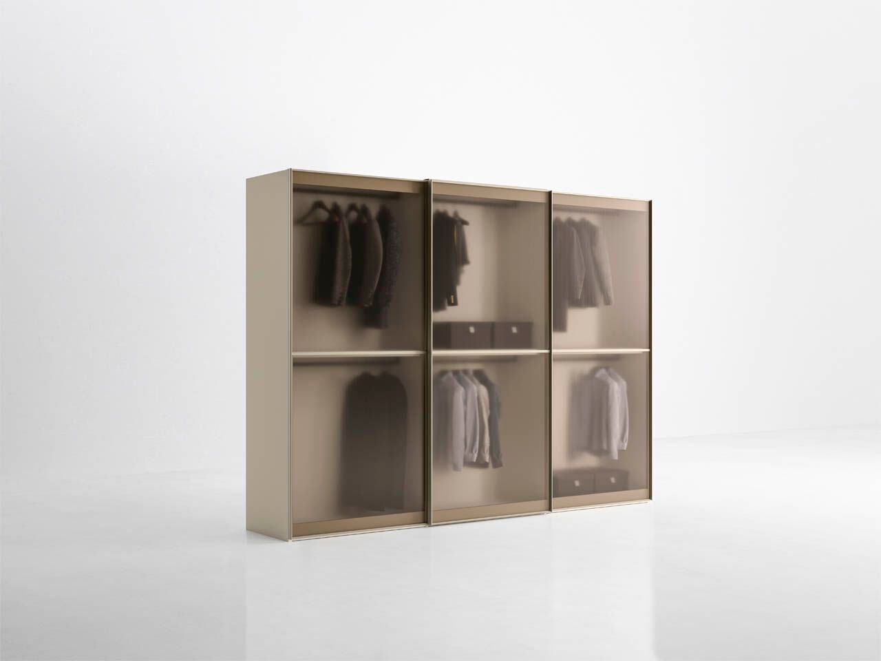 Секционный шкаф из дерева и стекла Pianca MURANO ARCH-00143343 - Вид №1