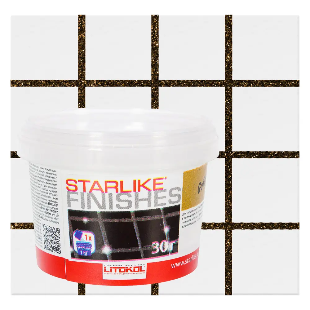 Декоративная добавка для эпоксидных затирок Litokol Starlike Finishes Gold цвет золотой 30 г STLM-2076287