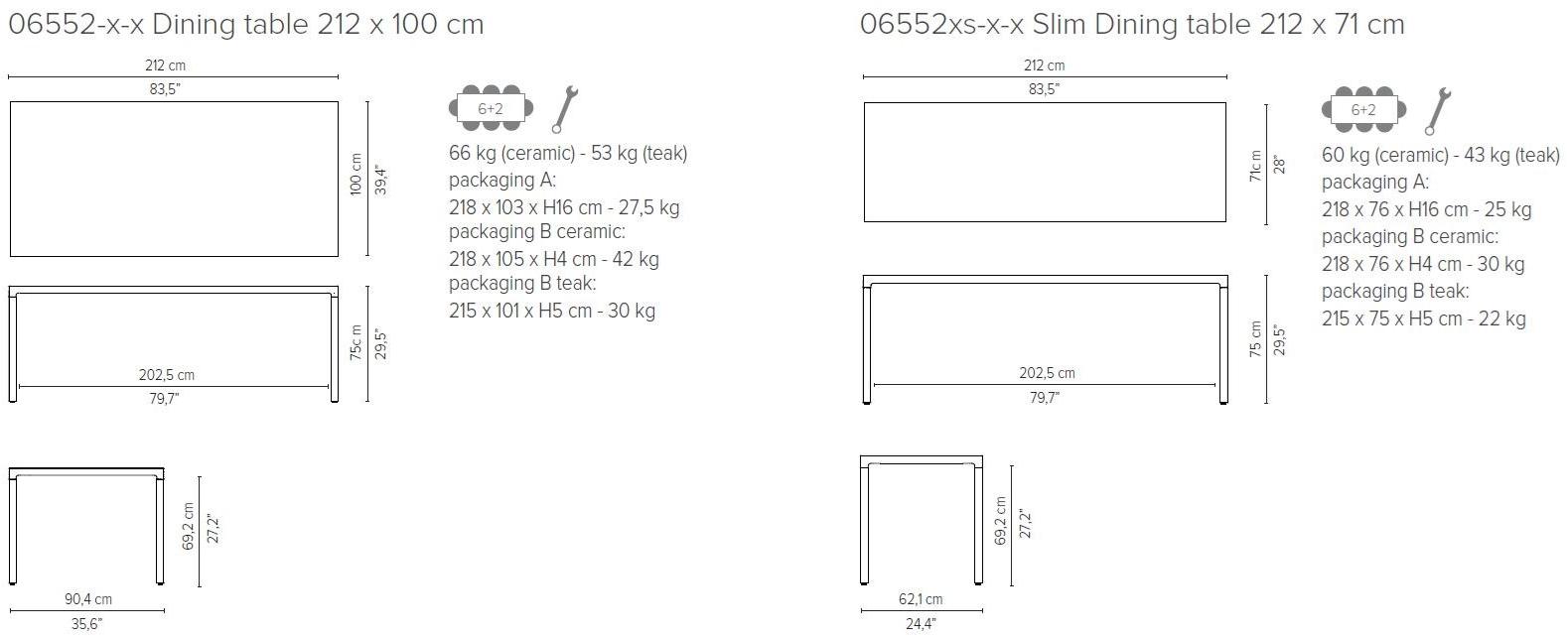 TRIBÙ Прямоугольный керамический садовый стол Illum sun-id-1440328 - Вид №5