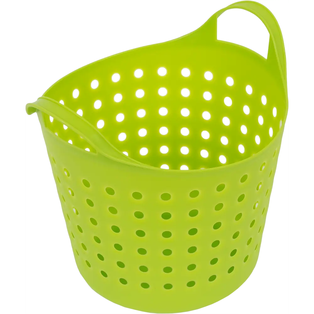 Корзинка Soft 20.61×22.21×17.4 см 4.1 л пластик цвет зелёный BEROSSI STLM-2170323 - Вид №1