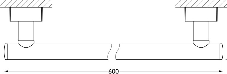 ESP 032 Штанга для полотенца 60 cm FBS Esperado - Вид №1