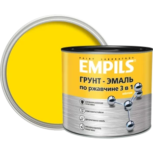 Грунт-эмаль по ржавчине 3в1 Empils PL гладкая цвет желтый 2.7 кг
