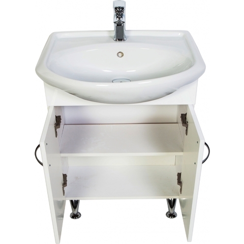 Тумба напольная Роса 60 см, белый глянец Орех ORANGE sun-id-1517211 - Вид №2