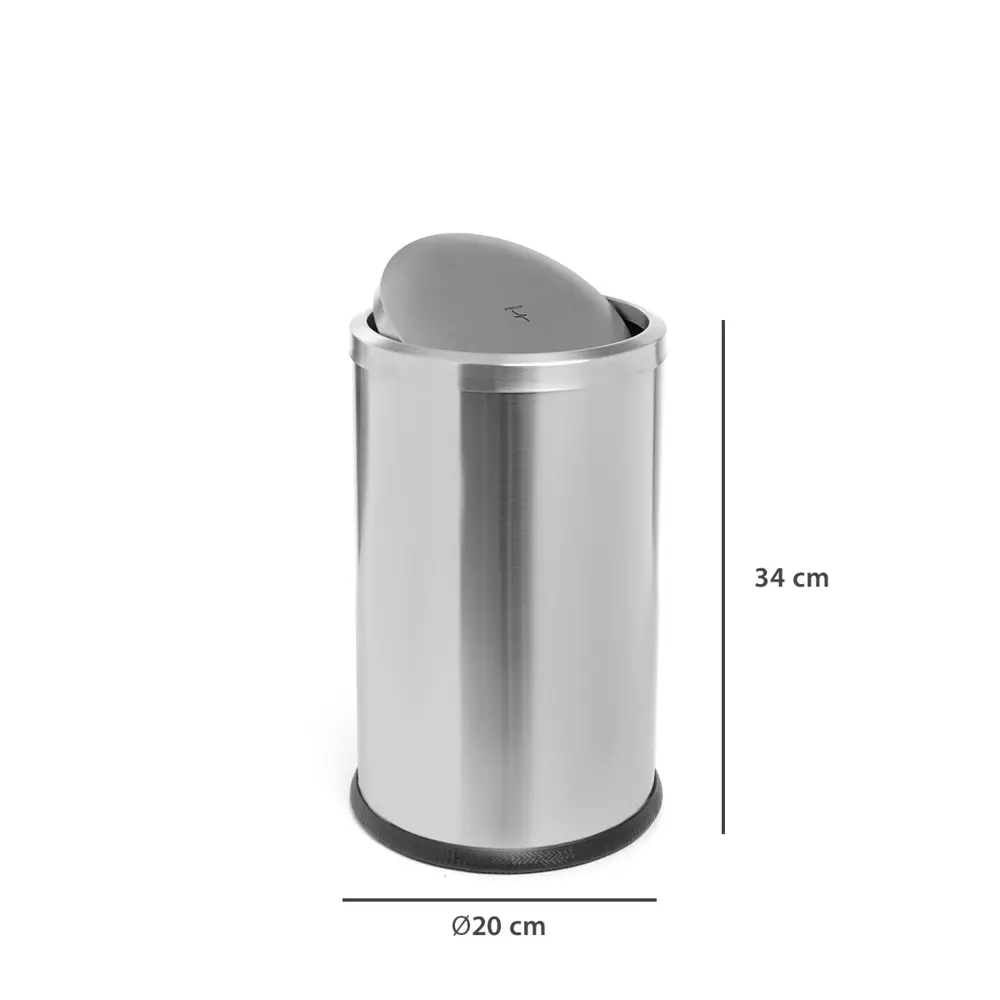 Контейнер для мусора Primanova Vita M-E47-30 9 л металл цвет хром STLM-2005758 - Вид №2