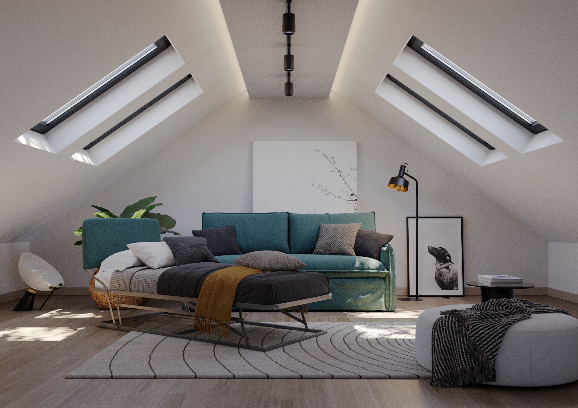 Съемный диван-кровать из ткани Milano Bedding Clarke ARCH-00064591 - Вид №1