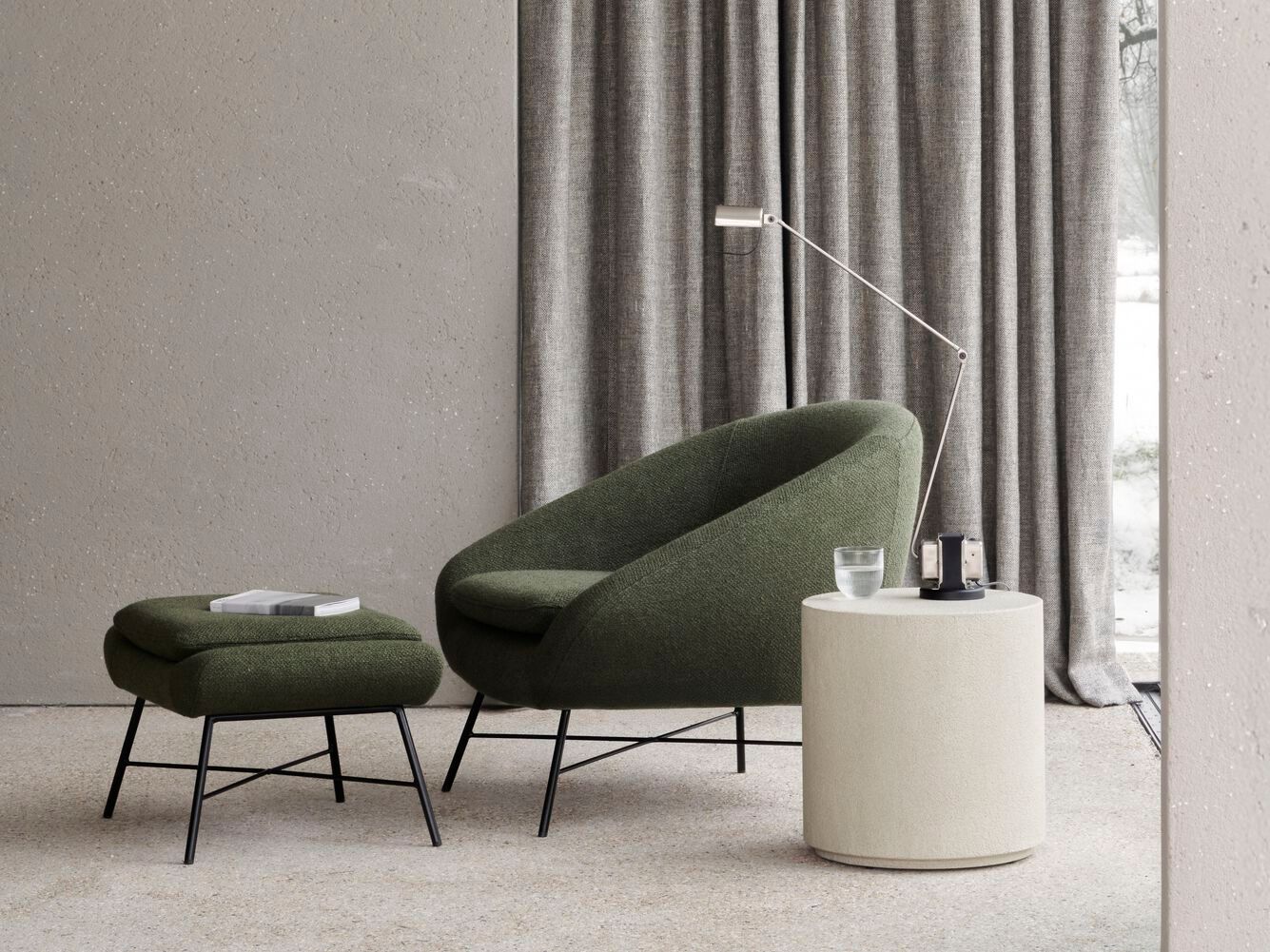 Тканевая мягкая подставка для ног Ethnicraft Barrow ARCH-00071334 - Вид №5