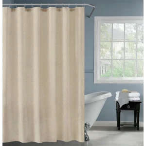 Штора для душа SWENSA Istra бежевая 180х180 см с водоотталкивающей пропиткой 89399574