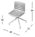 AP Factor Стул на эстакаде в коже Nebraska sun-id-1461615 - Вид №2