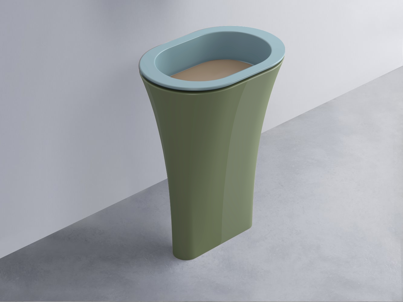 AMLA65-PL+AMPILO-AN+AMCOLO-AG Раковина Amedeo Ovale отдельностоящая cielo Enjoy + Amedeo Ceramica Cielo