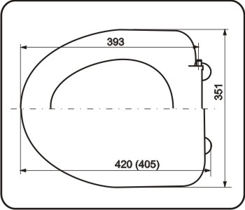 16821 Крышка сиденье для унитаза УКЛАД  - Вид №1