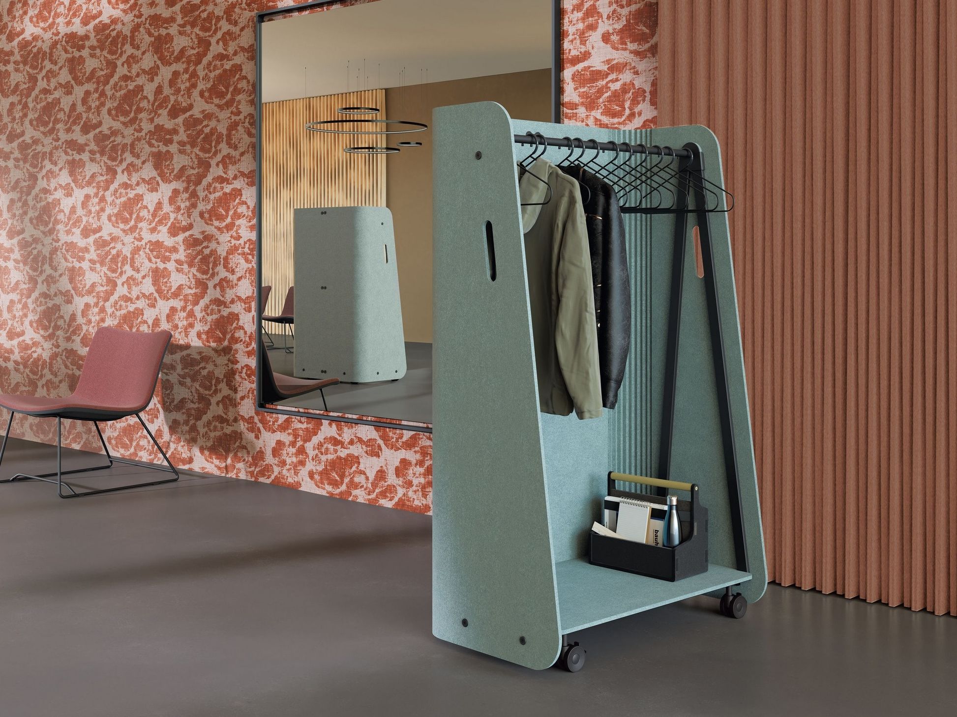 Рециркулированные ПЭТ офис напольная вешалка Manade войлок ARCH-00050230