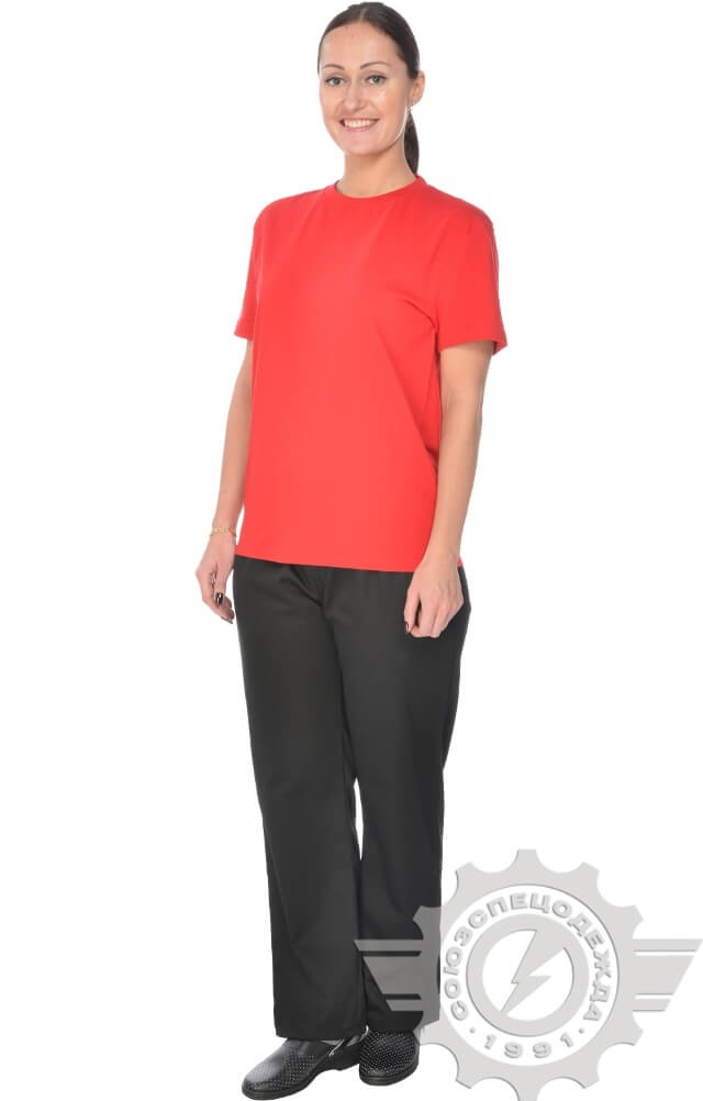 4958098 Футболка красная  Одежда для официантов  размер 3XL(56-58) Спецодежда  - Вид №9