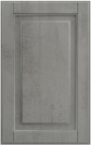 Фасады для кухни Кантри Фрезеровка «Честер» Бетон серый №286