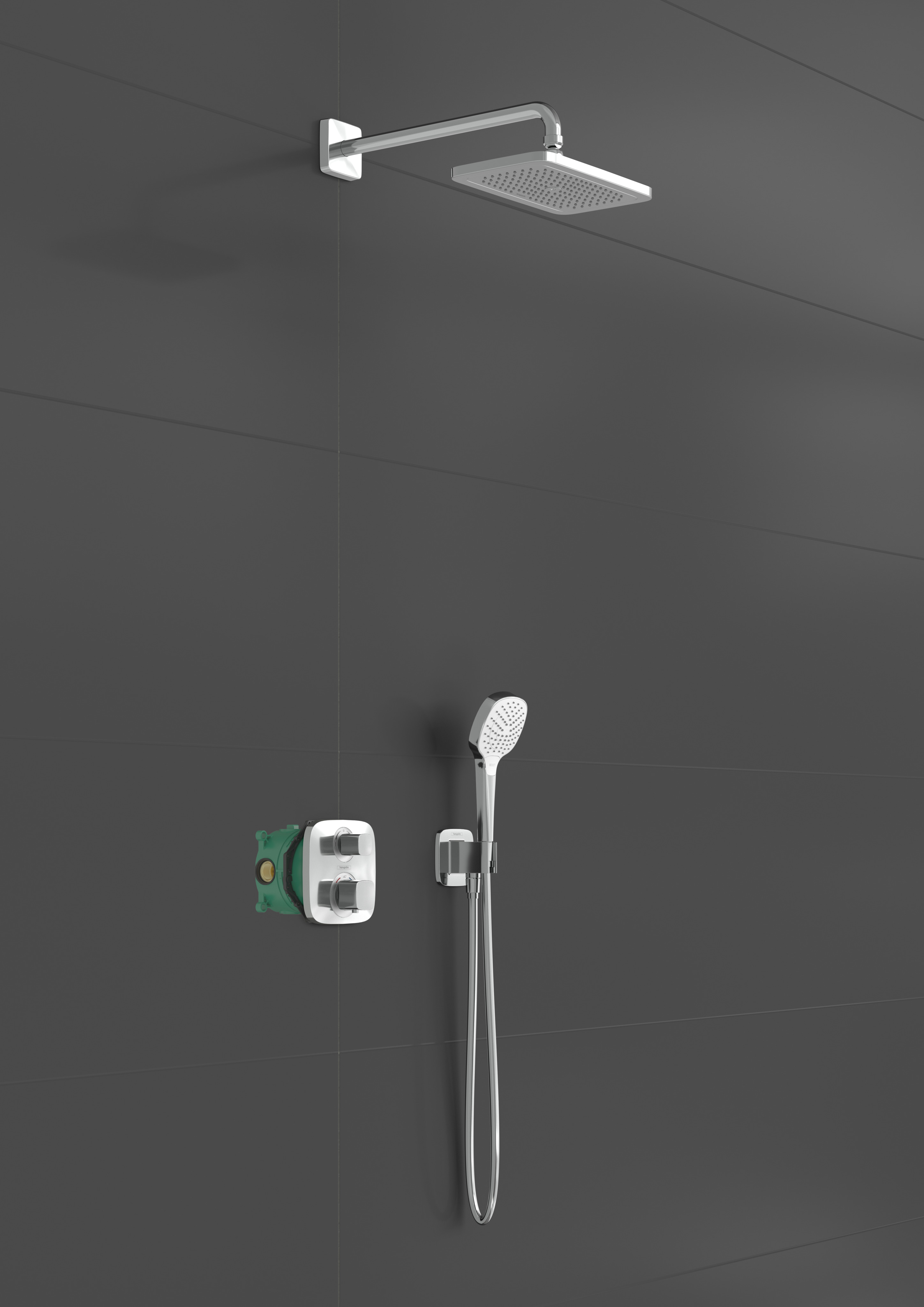 27953000 Croma E Душевая система 280 1jet с Ecostat E Hansgrohe  - Вид №2