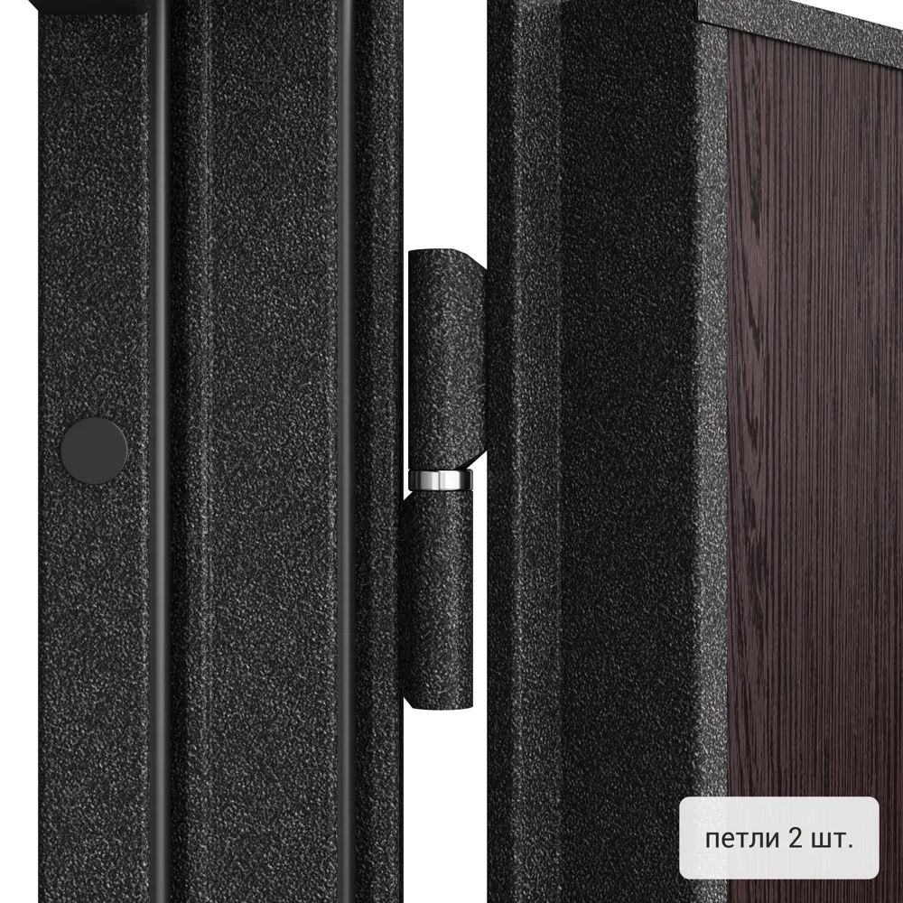 Дверь металлическая Контрол Леона, 880 мм, левая, цвет венге TOREX STLM-2062048 - Вид №5