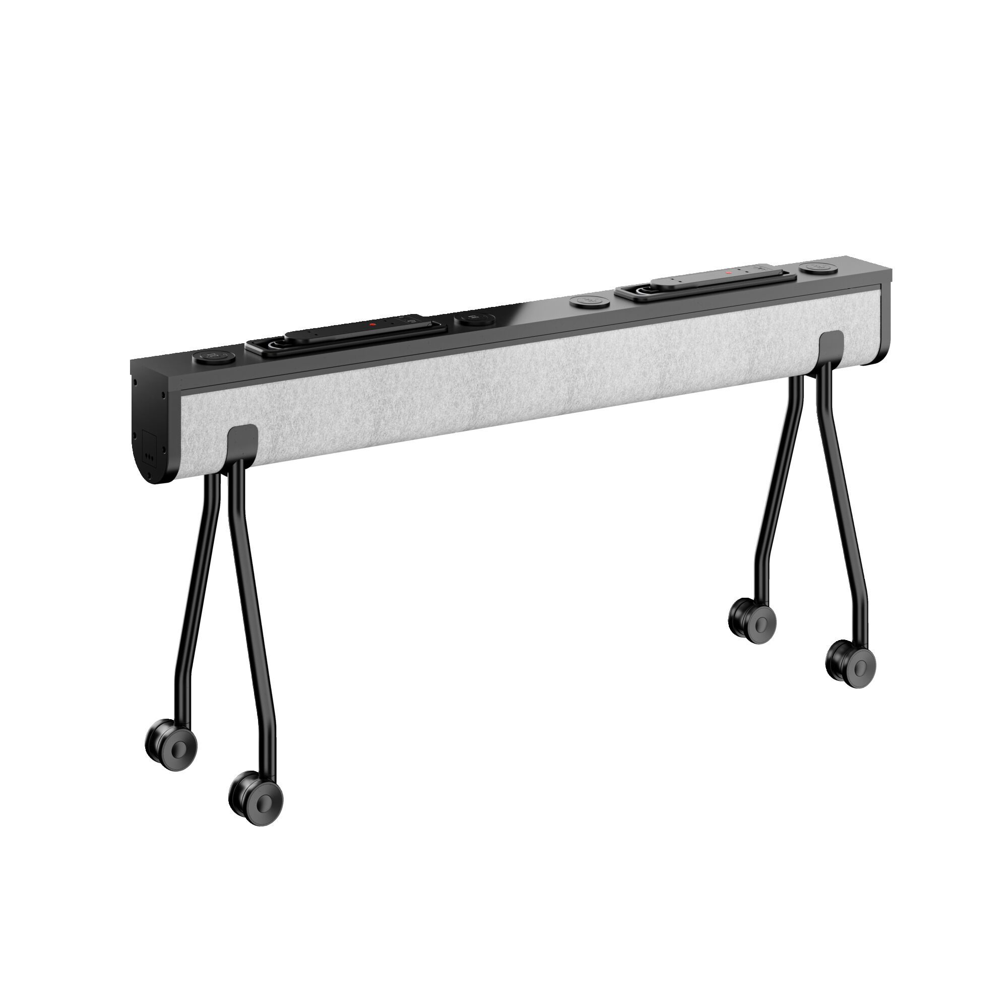 Складной ламинированный стол с электрической розеткой на колесах Howe Folding Surfaces ARCH-00038739 - Вид №6