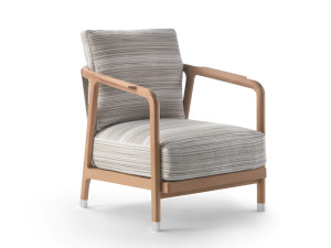 Садовое кресло из ткани и ироко