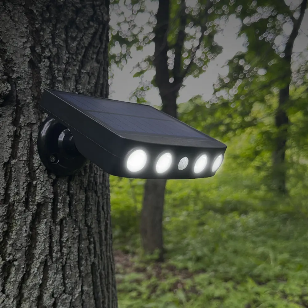 83972980 Светильник светодиодный уличный Duwi Solar LED на солнечных батареях 3 режима 4Вт 6500К 500Лм IP65 датчик движения черны STLM-0045639