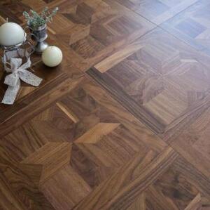 Модульный паркет Coswick Шеверни Американский Орех американский Селект (Гладкая) 431х431 мм.