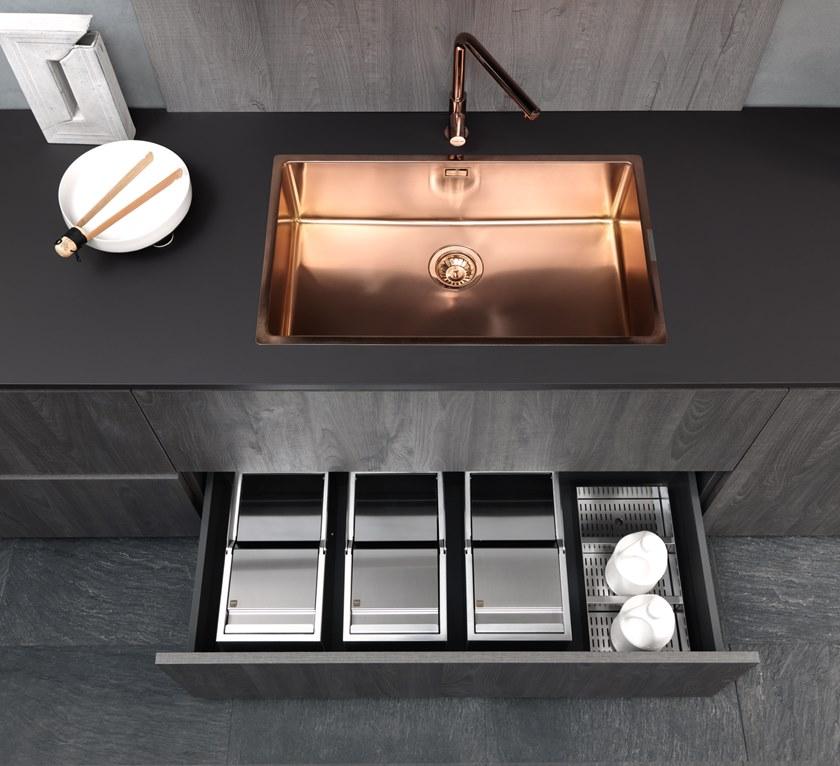 Floritelli Cucine Кухня с полуостровом без ручек Ares sun-id-1432210 - Вид №13