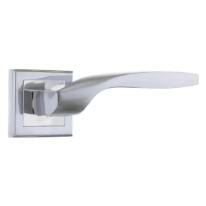 Ручка дверная на розетке Фабрика замков A 203 LPD, цвет матовый хром