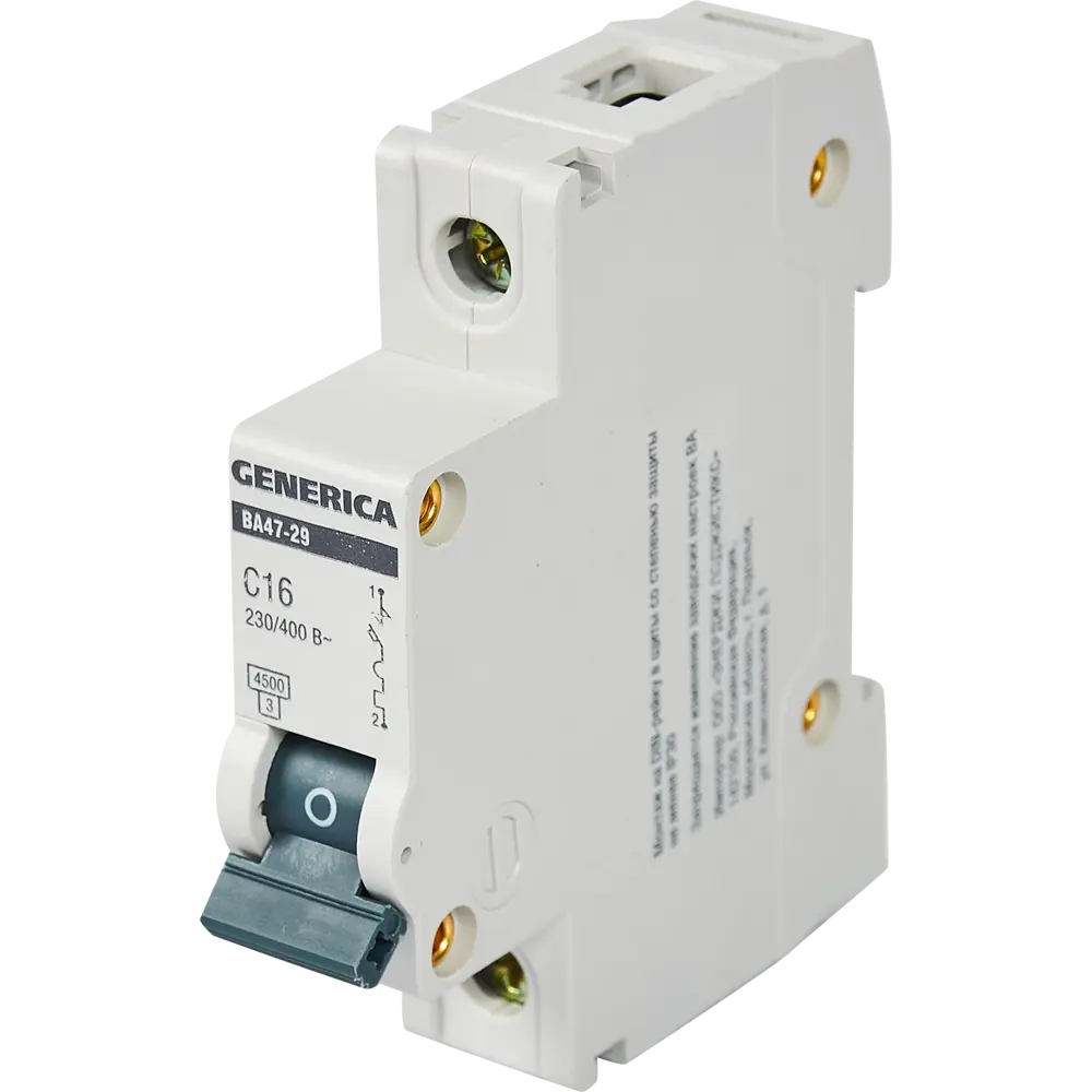 Автоматический выключатель Generica ВА47-29 для защиты электросети 84798296 STLM-0055292
