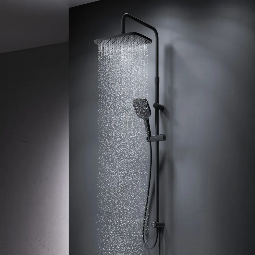 Душевая система AM.PM Flash — стильный черный душ с тремя режимами 89346518 STLM-0997262 - Вид №12