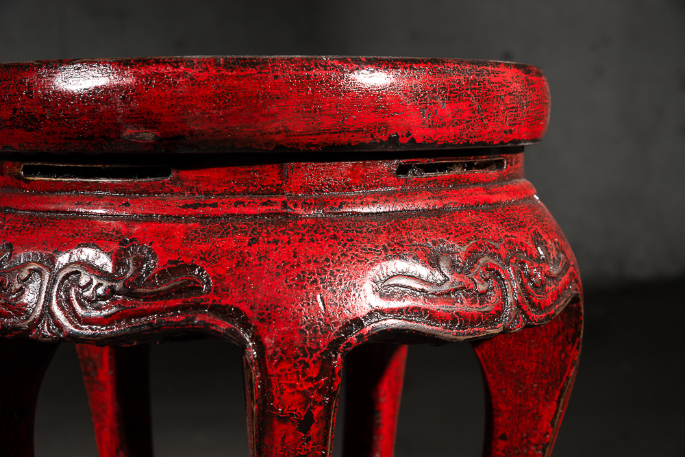 Табурет Юань- дэн Красный ДОМАШНЯЯ ОБСТАНОВКА CHINA 017396 Красный Santreyd  - Вид №4