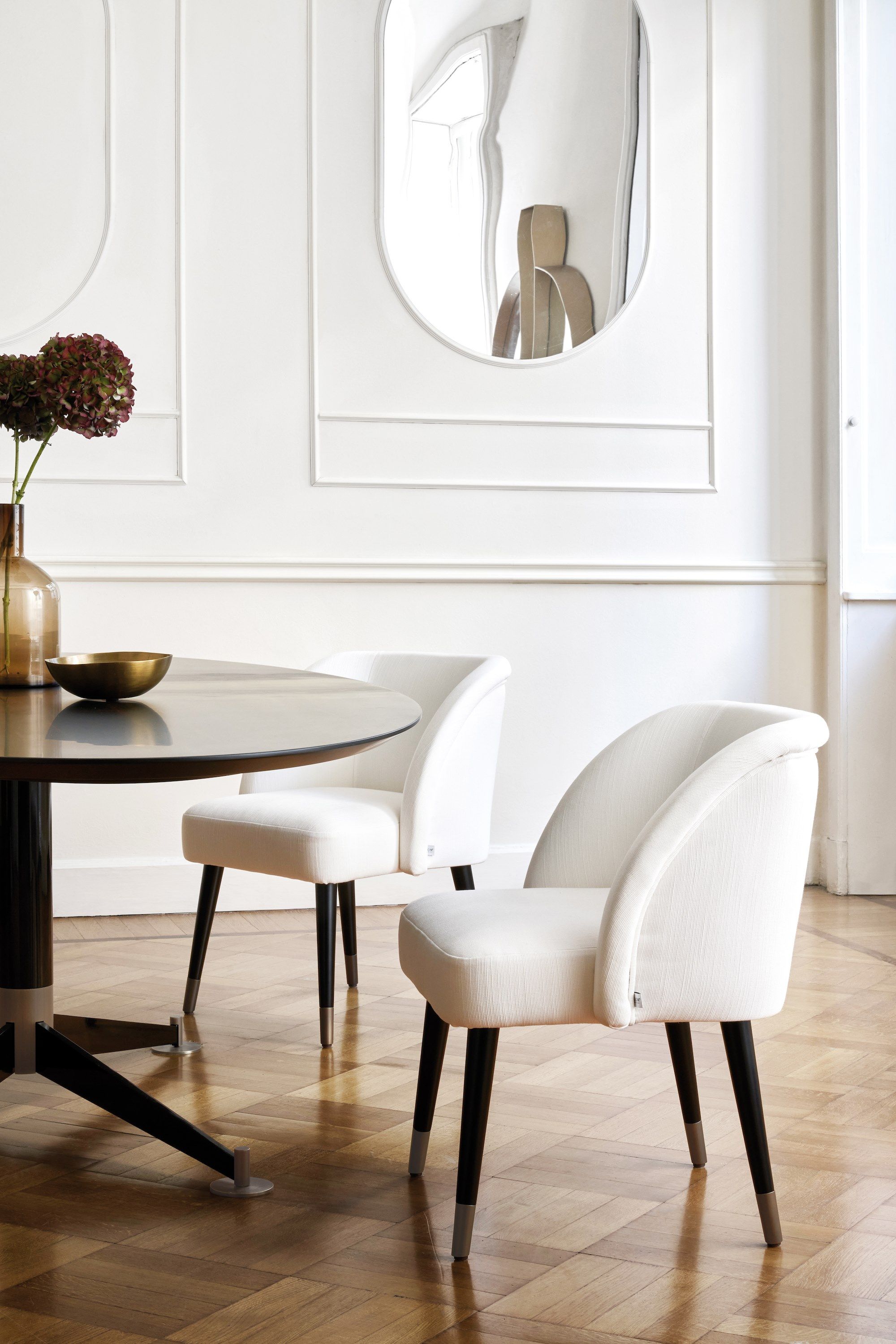 Мягкий стул с подлокотниками DOM EDIZIONI PAULINE DINNER ARCH-00023473 - Вид №1