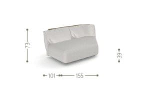 Ткань сад диван Talenti Шах ARCH-00116085 - Вид №8