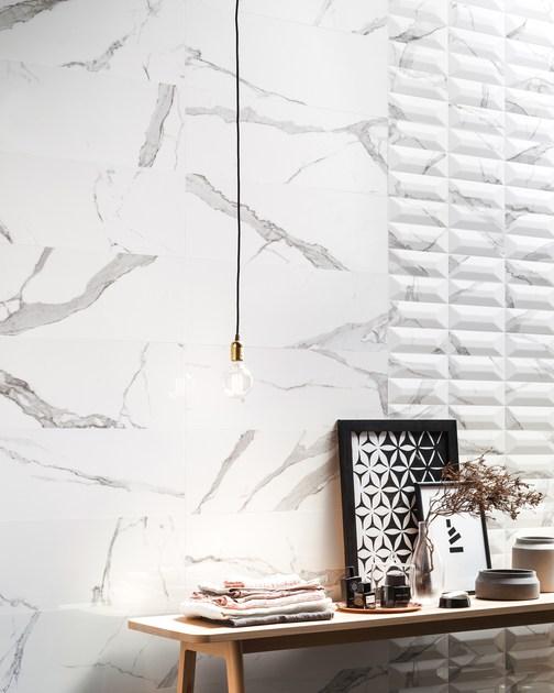 CERAMICA SANT'AGOSTINO Объемная белая плитка для стен Themar sun-id-1379503 - Вид №2