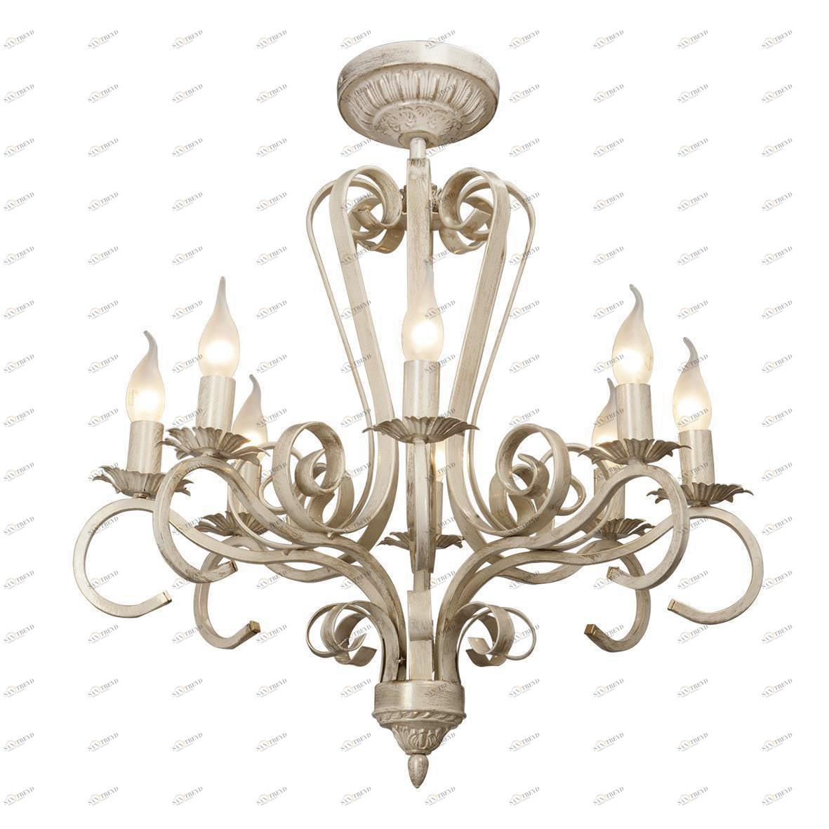 Потолочная люстра Vitaluce V1072/8PL бежевая VITALUCE ДИЗАЙНЕРСКИЕ 194723 Бежевый 