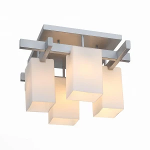 Потолочная люстра ST Luce Caset SL541.102.04 ST LUCE ДИЗАЙНЕРСКИЕ, CASET SILVER 109077 Белый