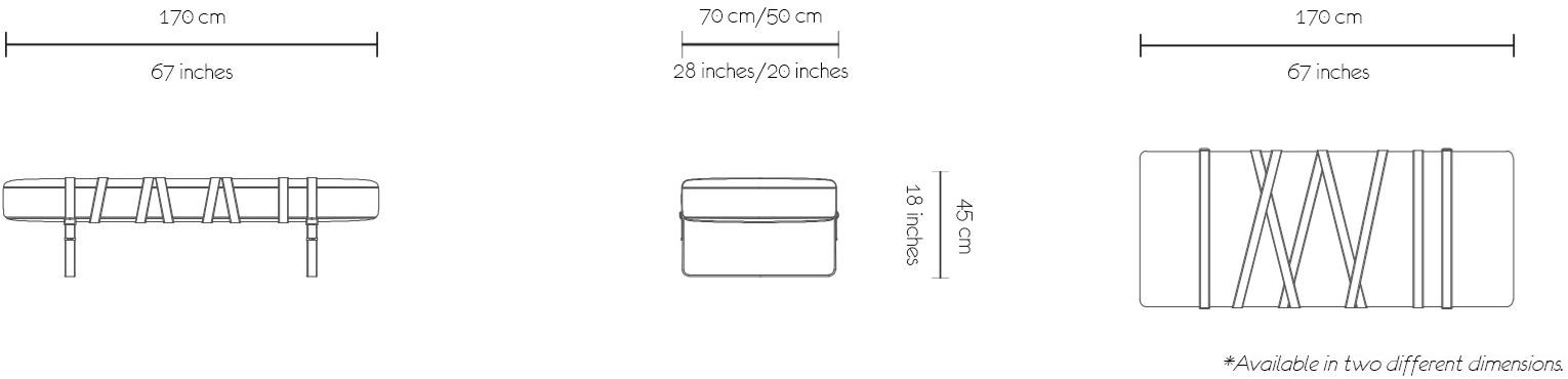 MORADA Мягкая скамья из ткани Bond sun-id-1355707 - Вид №6
