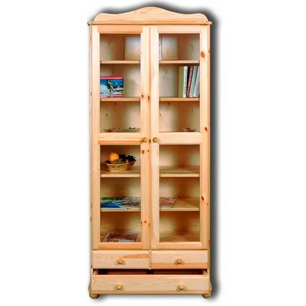 91219942 Шкаф-витрина книжный Дом мебели из сосны Норд 82x193x38 см дерево цвет сосна обыкновенная STLM-1093124
