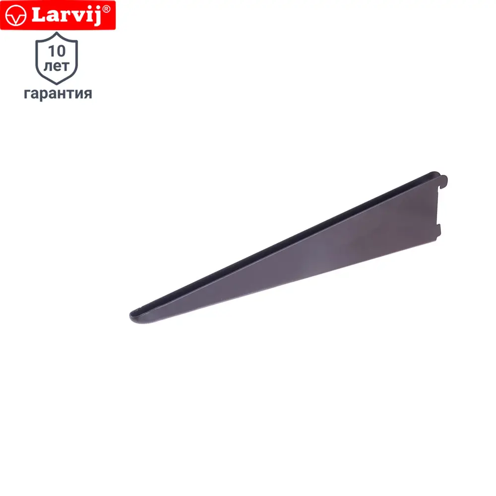 Кронштейн прямой двухрядный Larvij 37 см нагрузка до 45 кг цвет коричневый 10298859 STLM-2052189 
