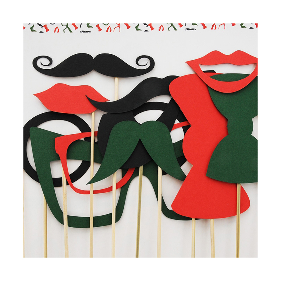 Mel19-10 Набор масок foto party, 11 шт. Melompo  - Вид №1