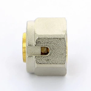 Соединитель для PEX-трубы обжим EMMETI 20х2(М24х19)